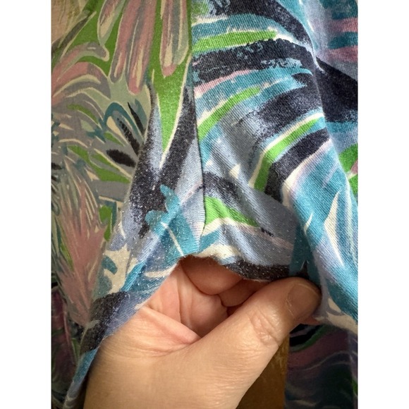 Lilly Pulitzer Women's Geanna Long Sleeve Dress Pink Blue Babydoll Beach Sz S - Picture 8 of 11